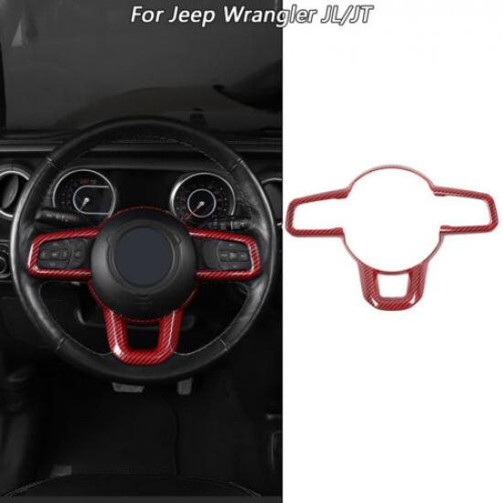 Steering Wheel Trim Cover Accessories For 2018+ Jeep Wrangler JL / Gladiator JT