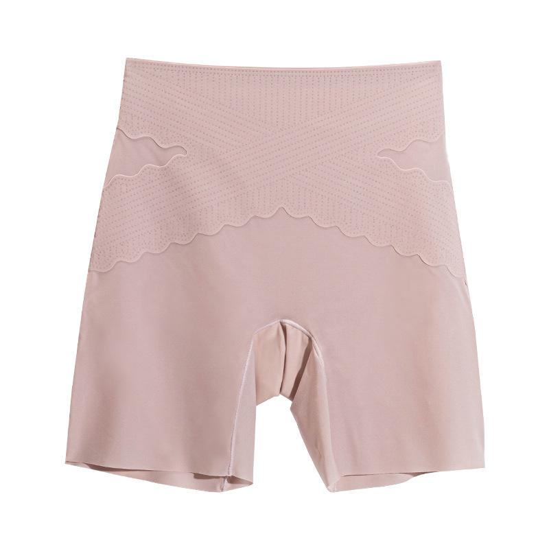 Women's Summer Ice Silk Non Trace Body Shaping Anti Skimming High Waist and Belly Flat Angle Leggings