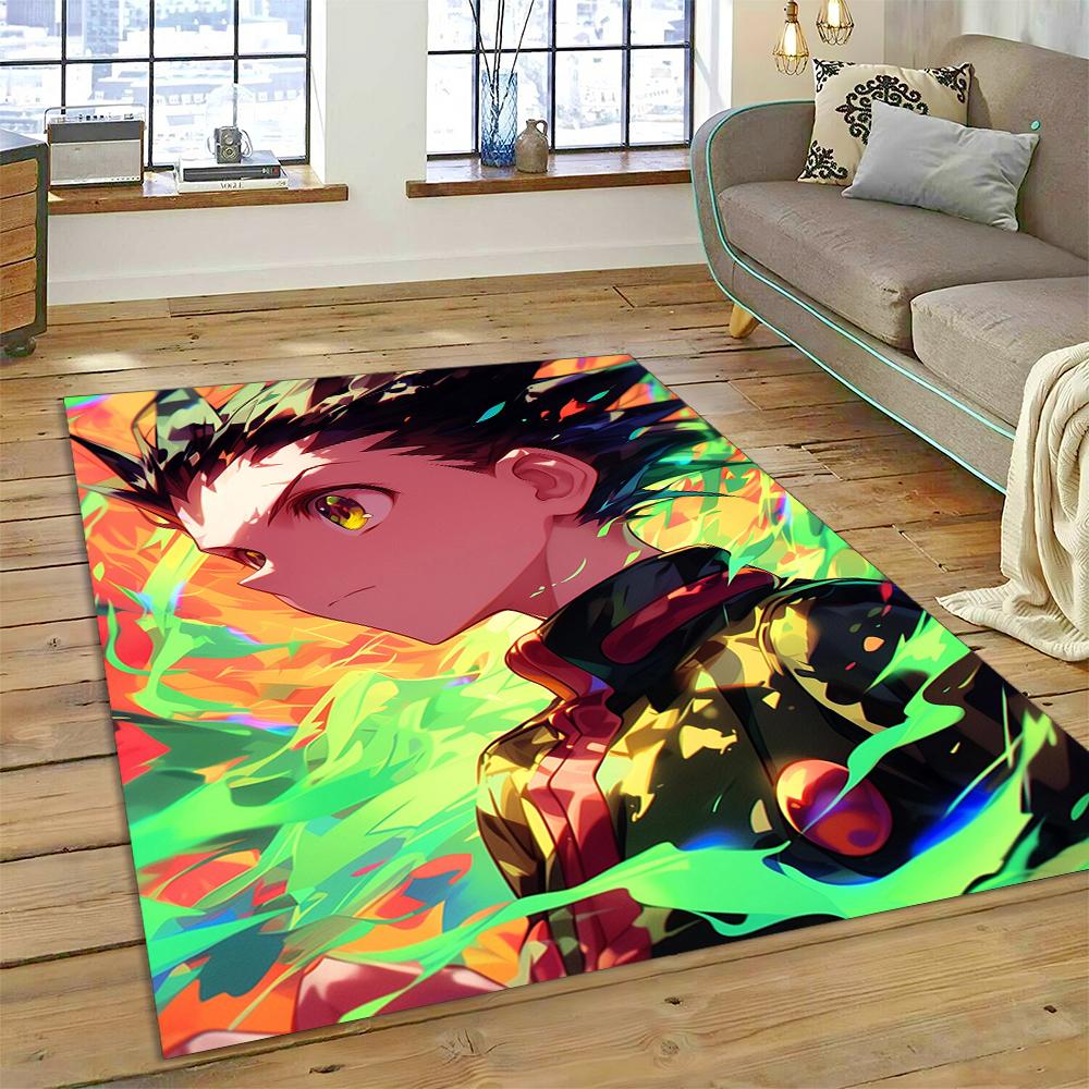 HXH Hunter X Hunter 3D Killua Zoldyck Cartoon Anime Carpet Rug for Living Room Bedroom Home Sofa Decoration,Non-slip Floor Mat