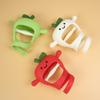 Toothpaste Baby Food Grade Silicone Apple Hand Grab Bite Glue Small Moon Age Soothing Oral Gloves Grinding Stick