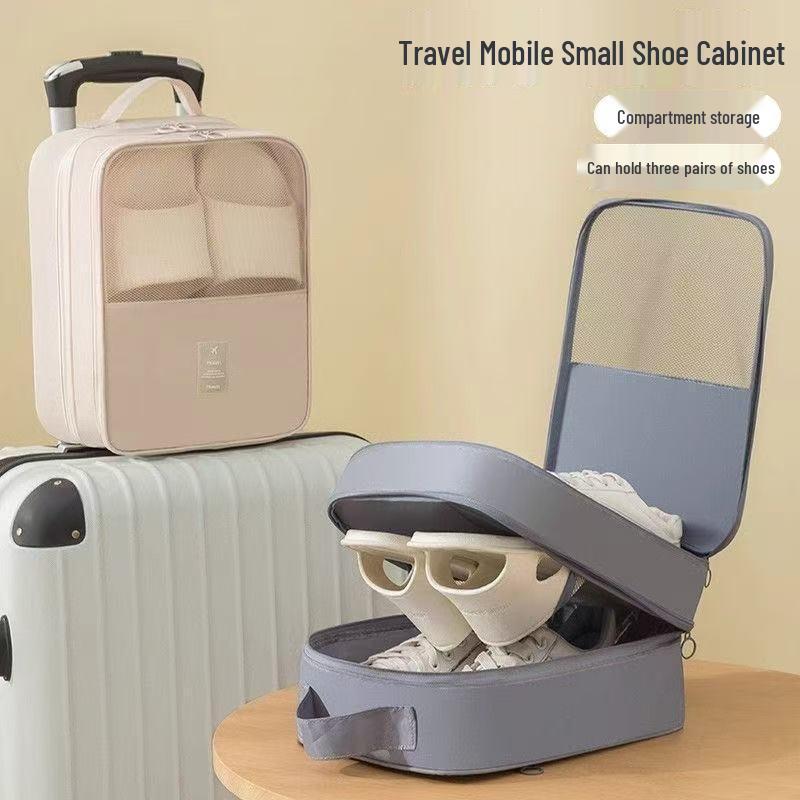Portable Waterproof Shoe Storage Bag, Large Capacity with Suitcase Attachment, Dustproof New Style.