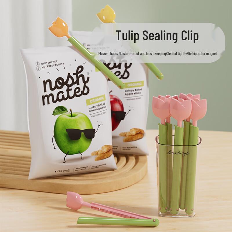 Baizien Tulip Food Sealing Clips with Storage Box