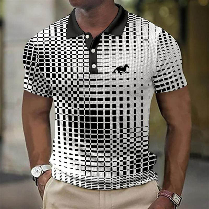 Men's Summer Breathable Loose Men's POLO Outdoor Collar Short Sleeve Spring/Summer Men's Top