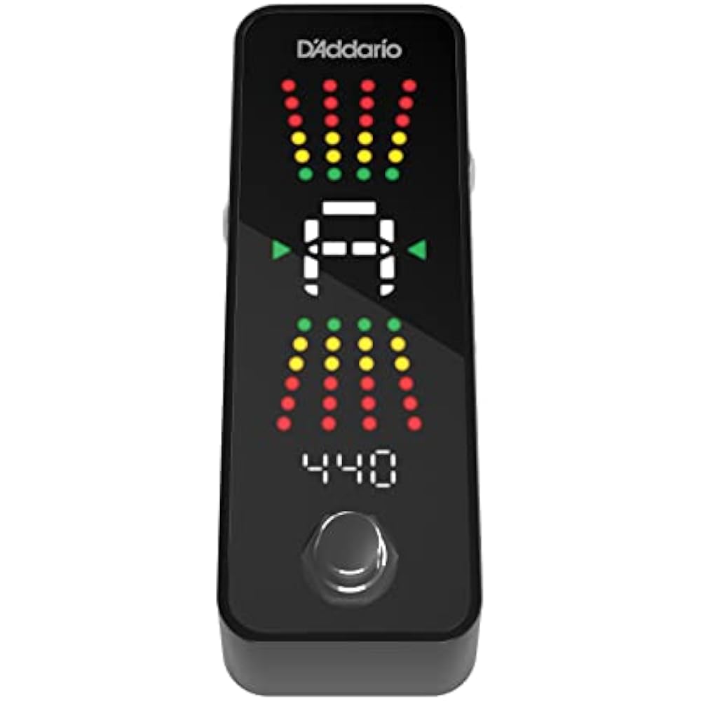 D'Addario Daddario Pedal Tuner Chromatic Type Chromatic Pedal Tuner Plus Buffered Bypass/True Byp...