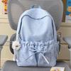Schoolbag summer new schoolbag nebula soft fog galaxy star light moon pattern milk green girl heart bow travel small backpack