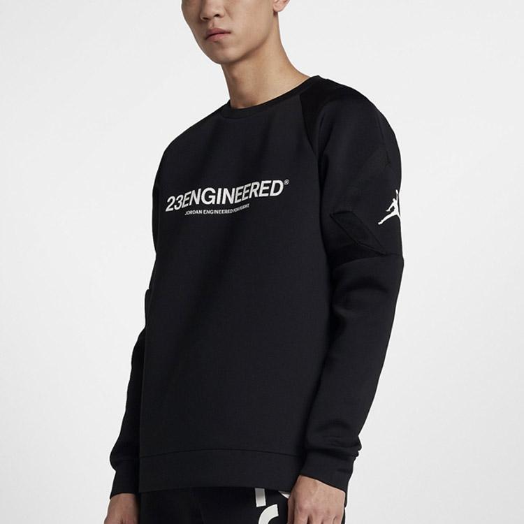 Jordan Air Cotton Warm Casual Sports Pullover Hoodie Men Tops Black BQ4643-010