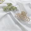 Multicolor Plaid Hair Claw French Design Non Slip Acetate Hollow Hair Barrettes Ponytail Decoration Fashion Hair Props