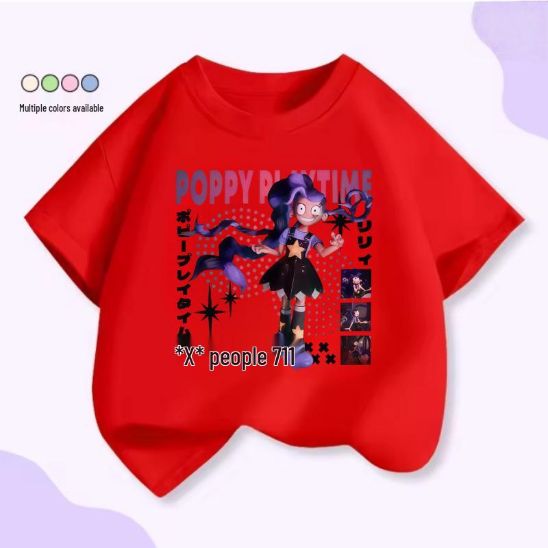Popular T2026 Japanese Anime Cotton Kids T-shirt 130 cm