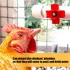 Chicken Waterer Kits With Automatic Flow Control ABS Drinking Watering Head For Poultry Backyard Coops Watering Supply