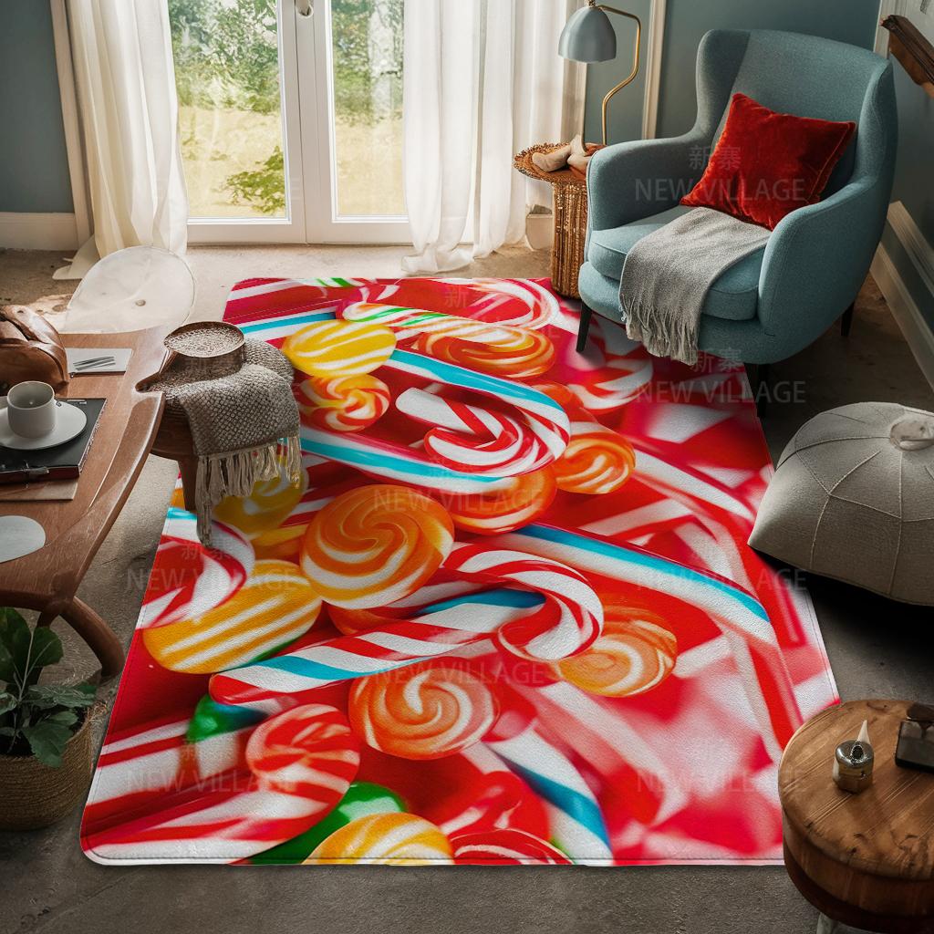 House Entrance Carpet Home Door Mat Living Room Bath Foot Bathroom Non-slip Water Absorption Rugs Bath Merry Christmas Winter