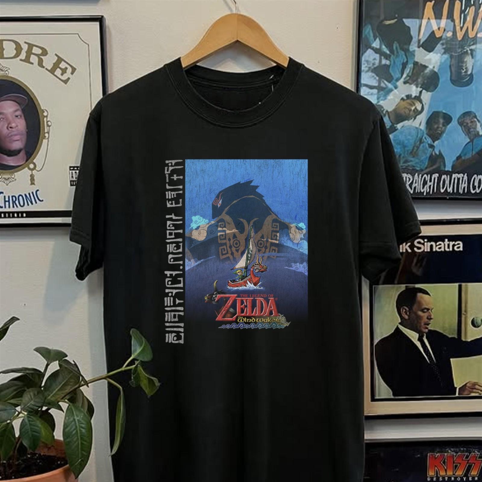 2002 The Legend Of Zelda The Windwaker - Promo T-Shirt Black XXL 4XL