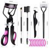 5pcs Eyelash Curler Set Lash Mascara Brush with Eyelash Extension Tweezers Clips Replacement Pads Cosmetics Makeup Tools