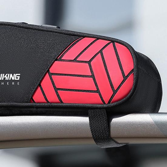 Bike Top Tube Bag Reflective Lightweight Portable Cycling Road Mountain Bicycle Front Frame Accessories Tools Cellphone Storage Pouch