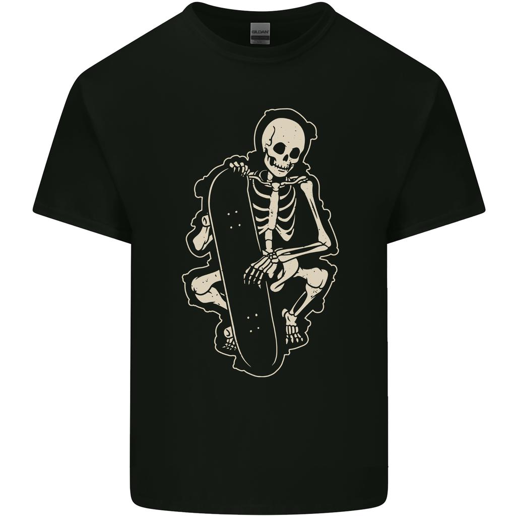 Skater Skeleton Skateboard Skateboarding Unisexs Light Cotton TShirt