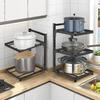 Kitchen Shelf Space-saving Kitchenware Storage Rack Adjustable Pot Rack 2-4 Tiers Under Sink/Corner Applicable