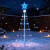 LED Christmas Tree Cone Shape Tree Colorful Lights Holiday Decoration Atmosphere Light Garden Christmas Night Decoration