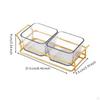 6 Compartment Snack Tray Luxury Design Divided Serving Dish Set Food Grade Material Bowls with