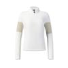 FILA Ski Series Fashion Simple Sports Casual Versatile Warm Fleece Long Sleeve Regular T-Shirt Women Tops Jade-White A11W546201FWT