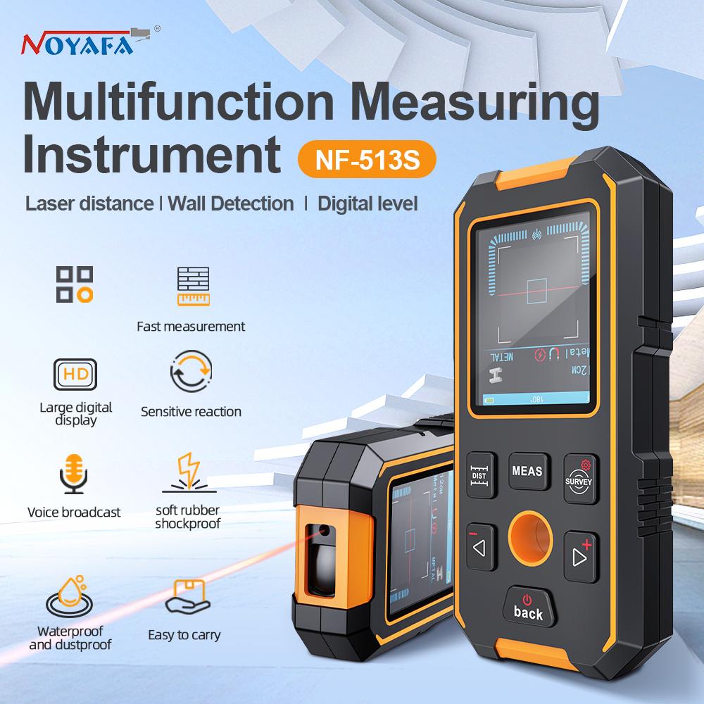 NOYAFA NF-513S Metal Detector Wire Finder Underground Cable Tracker for Detecting AC Metal Wood In Walls - Cable Finding Tool