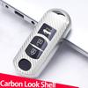 Husă pentru chei de mașină cu model de carbon TPU pentru Mazda 2 3 6 Atenza Axela Demio CX-5 CX5 CX-3 CX7 CX-9 2015-Accesorii