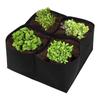 1/2/4/6/8 Holes Black Grow Bag Fabric Raised Garden Bed, Flowers And Vegetables Garden Grow Bags Rectangle Planting Nursery