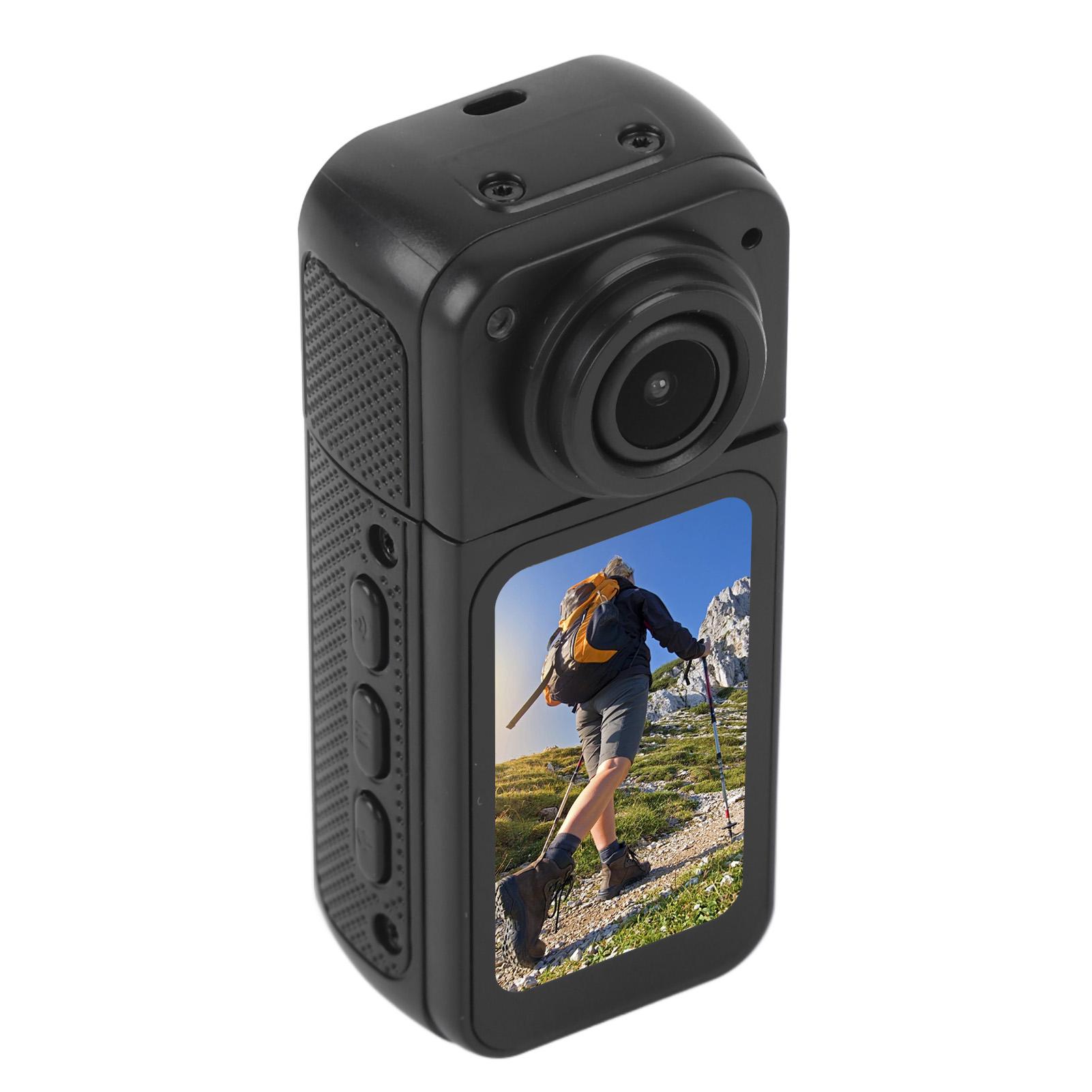 

Екшн-камера 2.7K для активного відпочинку, велореєстратор, 12 МП міні-камера з об єктивом, що обертається на 180 градусів чорний