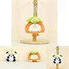 Adorable Plush Panda Keychain With Leafy Details Cuddly And Cute Toy For Bags