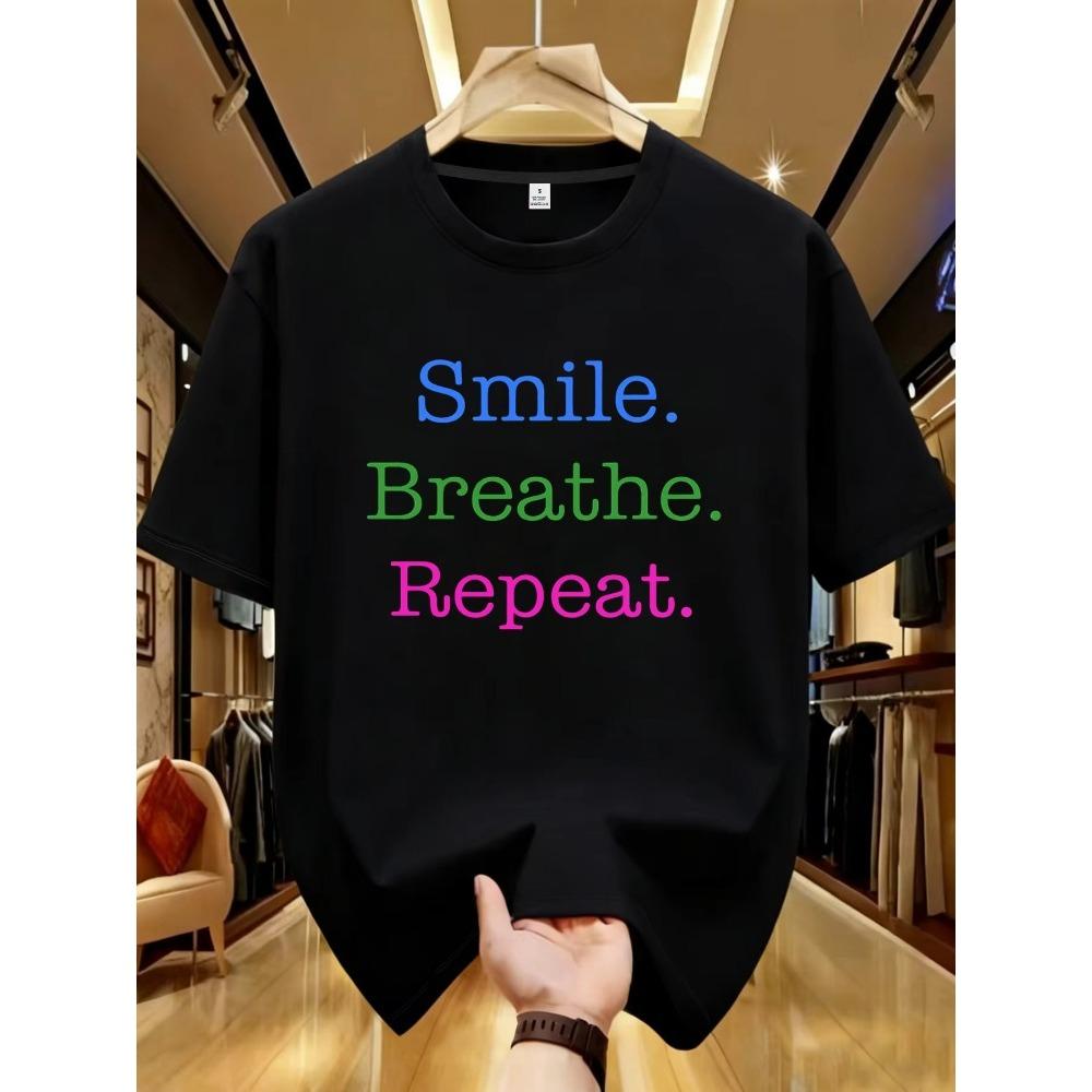English Letter Printed Women's Round Neck T-shirt Summer Casual Short Sleeved Top Street Women's Versatile