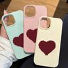 Handyhülle mit rotem Litschi-Ledermuster für iPhone 17, 16e, 16, 15, 14, 13, 12, 11, Air, Pro Max, Plus, X, XR und XS Max