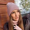 В'язана шапка європейська та американська осінь та зима модна вовняна шапка ins універсальна термоізоляція бавовняна нітрилова жіноча шапка-пуловер