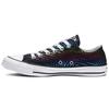 Chuck Taylor All Star Exploding Star Low Top Metallic Explosive Star Pattern Non-Slip Low Top Canvas Shoes Women's Black