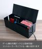 Yamazaki Smart Behind-the-TV Cable Box, Black, Approx. W40 x D15.5 x H14.5cm, Smart Cable Storage, Easy Opening and Closing, 4988