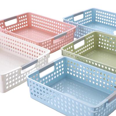 Sulankstoma plastikinė dėžutė Kosmetikos ir kosmetikos laikymo krepšelio stalo stovas Namų rūbų ir maisto laikymo krepšelio laikymo dėžutė