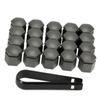 20Pcs 19MM Grey Car Wheel Nut Cover Bolt Cap Fit for Vauxhall Opel