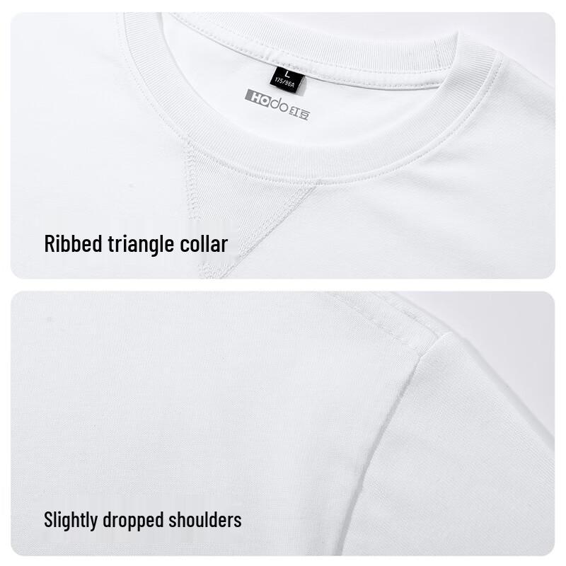 Hodo Men's Pure Cotton Loose Long Sleeve T-shirt