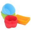 40 Pack Silicone  Baking Cups Non Sticky Reusable  Box Accessories Silicone Muffin Cupcake