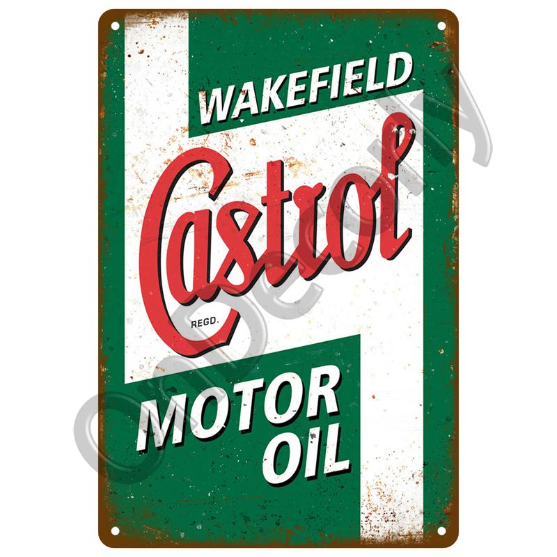 Wanddekoration Retro Motoröl Gas Racing Metallschild Vintage Poster Für Eisenplatte Garage Man Cave Zubehör Blechschild Dekor