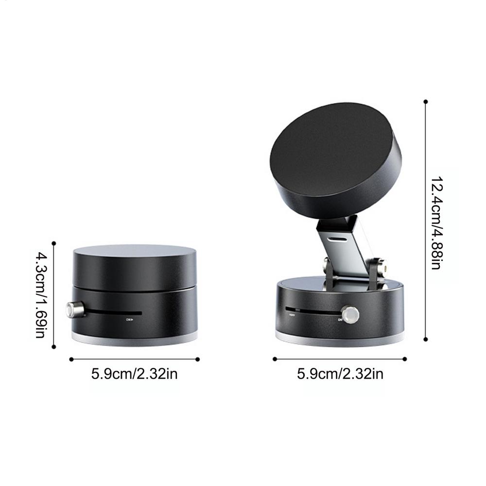Double Sided Suction Cup Magnetic Phone Holder Car Mount Folding Storage Vacuum Suction Phone Holder For iphone HUAWEI Samsung