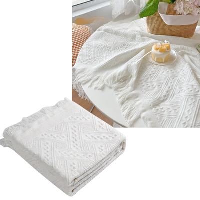 Sunny Glow Fabric Picnic Sheet Picnic Mat Stylish Foldable Person Lightweight Compact Picnic Mat White X 1-4 (90cm 90cm)