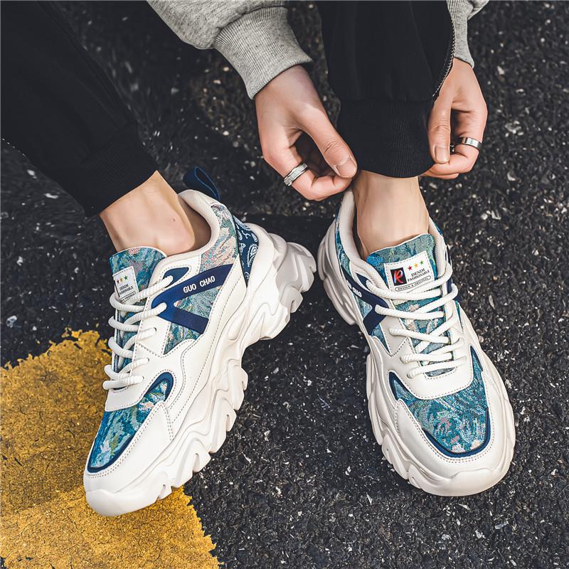 Mode Herren Sneaker Frühling Atmungsaktiv Komfort Mesh Laufschuhe Outdoor Rutschfest Abriebfest Trendy Walking Freizeitschuh