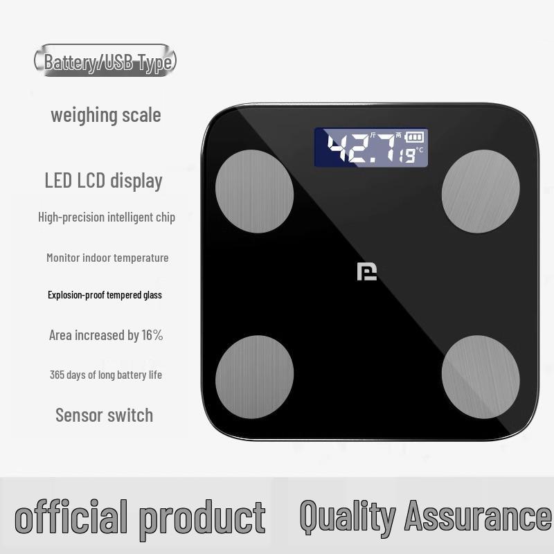 Rechargeable Smart Body Fat Scale with App Support