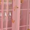 Full Dolly Bronzing Butterfly Punched Window Screen Finished Curtain