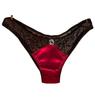 ZHONGJUE Sexy Thong Lace Thongs Black and Women's Panties, Underwear, Lingerie, Women's Panties, (Free Size, Red)
