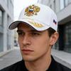 Trendy Baseball Cap With Embroidery Adjustable Strap Design Lightweight Polyester Unisex Sun Protection