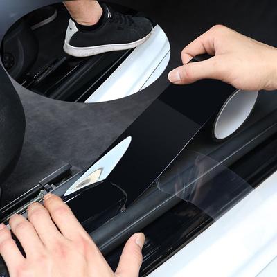 Ochraniacz progu drzwi samochodu, antyzarysowujący, ochraniacz zderzaka, folia do owijania samochodu, błyszcząca folia do owijania samochodów, samoprzylepna, antykolizyjna, samochodowa