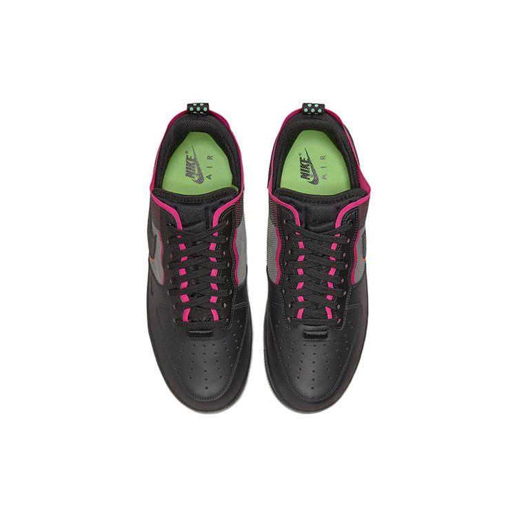 Nike Air Force 1 React Black Pink Prime Unisex Sneakers Team-Orange DH7615-001