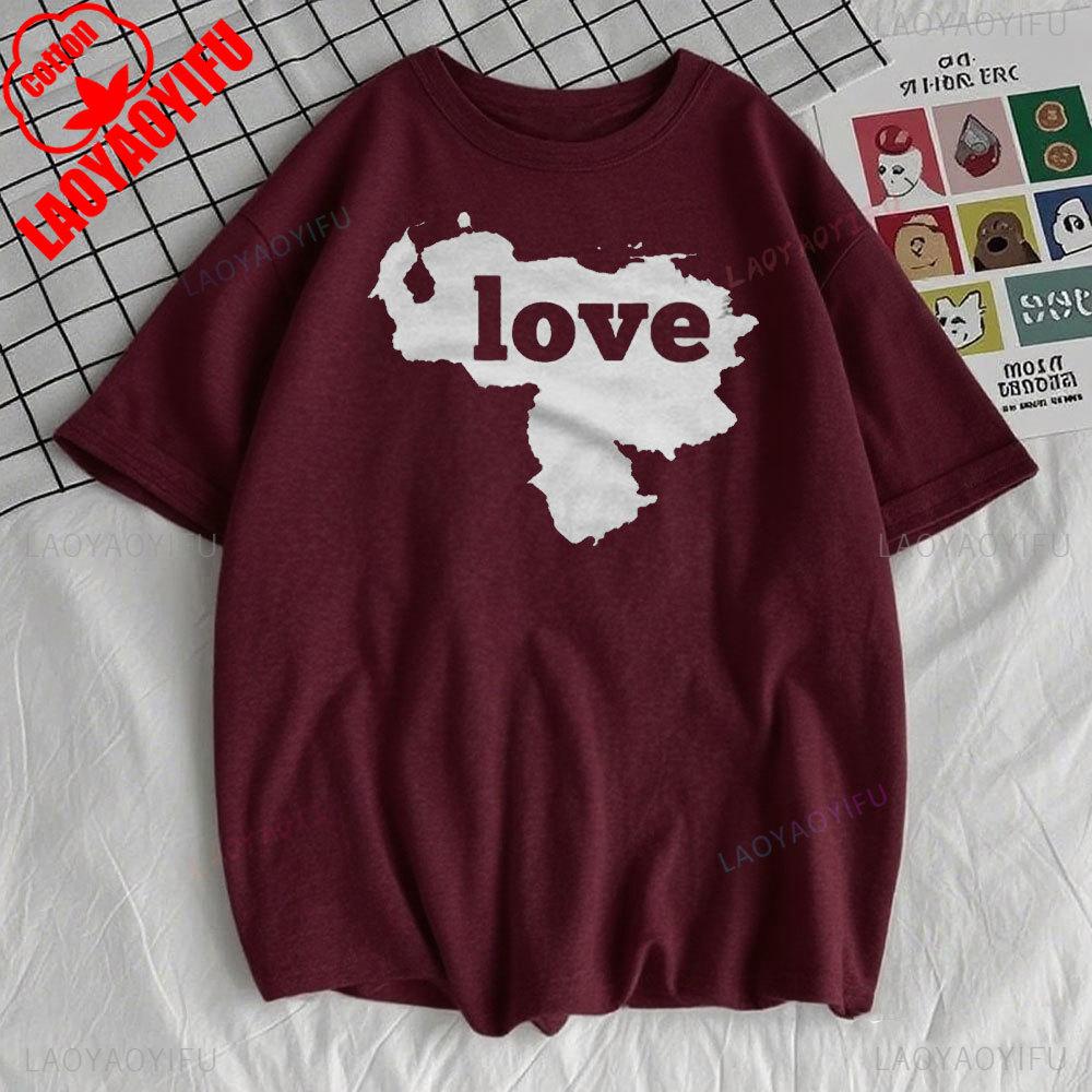 

Venezuela Map Graphic TShirt Proud Venezuelan Heritage Clothing Unisex Souvenir Gift for Women Unisex Casual Wear Shirts Tops 3XL