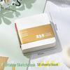 Portable Walnut Wood Watercolor Box with Palette and Sketchbook