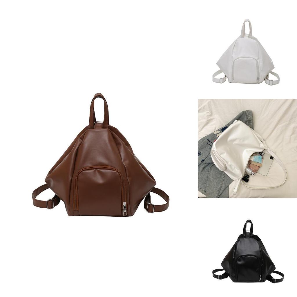 Borsa a tracolla casual da donna, di grandi dimensioni, a forma di raviolo, tinta unita, per donna