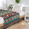 Boho dogs | Border terrier sunset Throw Blanket Shaggy Blanket Luxury St Blanket Thermal Blanket Fluffy Soft Blankets